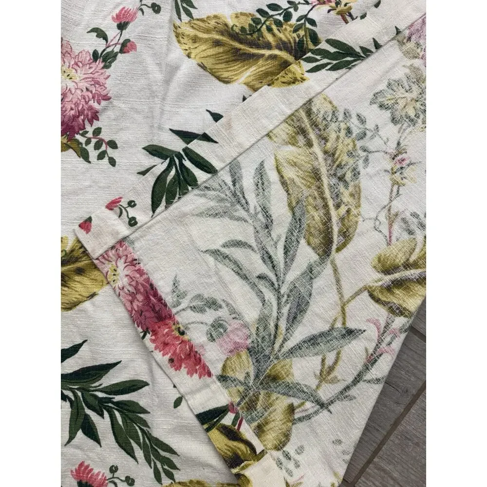Vintage 1930s - 50s Barkcloth Three 26” x 86” Curtains/Panels – Near MINT